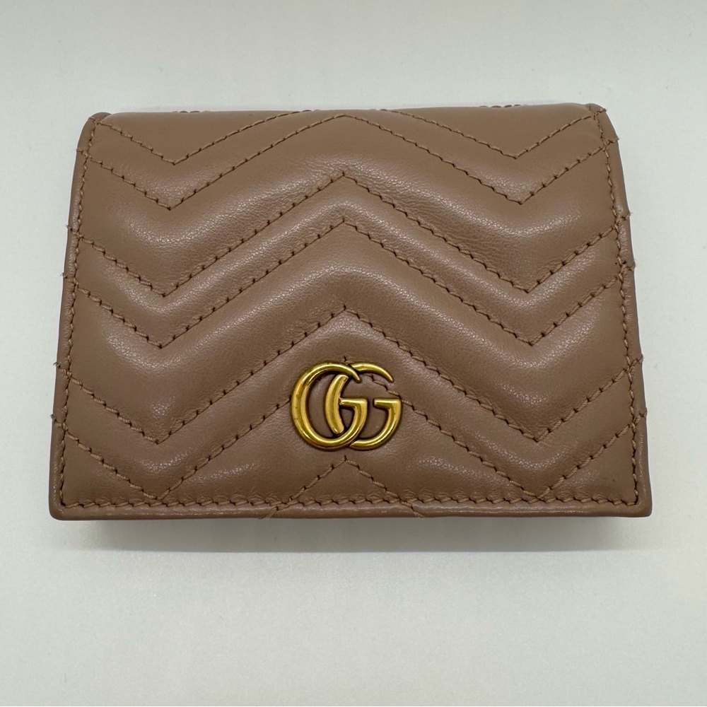 Gucci GG Marmont Card Case Wallet Porcelain Rose - Picture 3 of 9